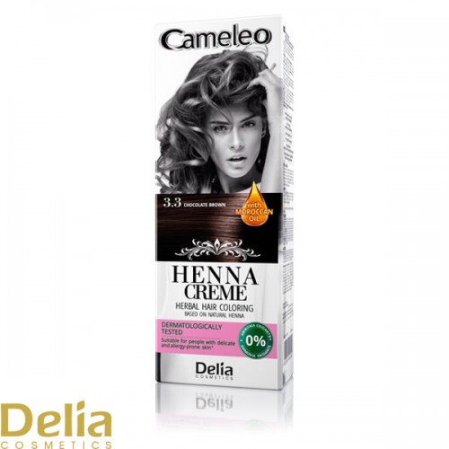 Farba za kosu bez amonijaka, na bazi prirodne kane (Hene) CAMELEO 3.3 - Čokoladno smeđa 75g